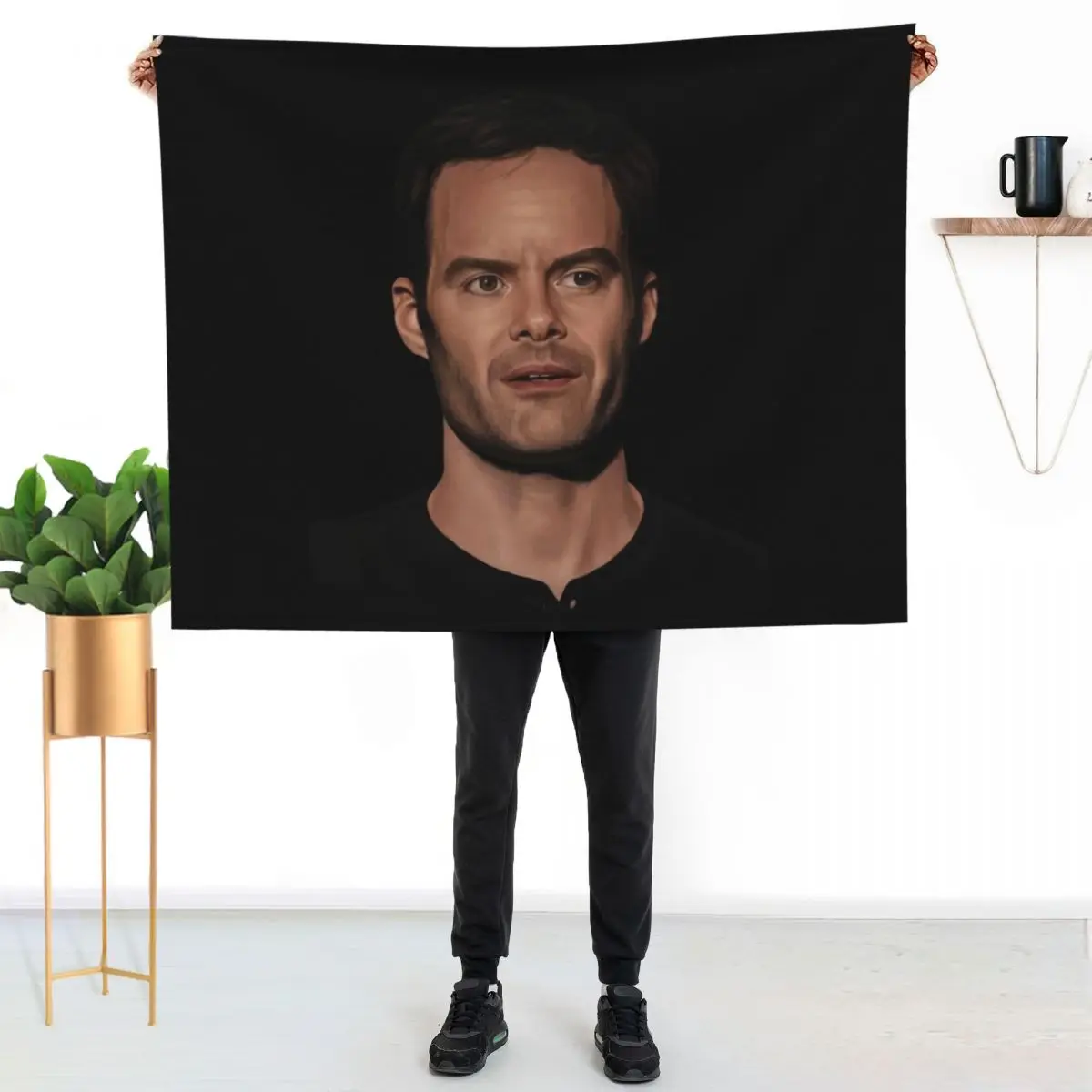 Bill Hader / Barry Throw Blanket Furry Flannel valentine gift ideas Comforter Soft Plush Plaid Thermals For Travel Blankets