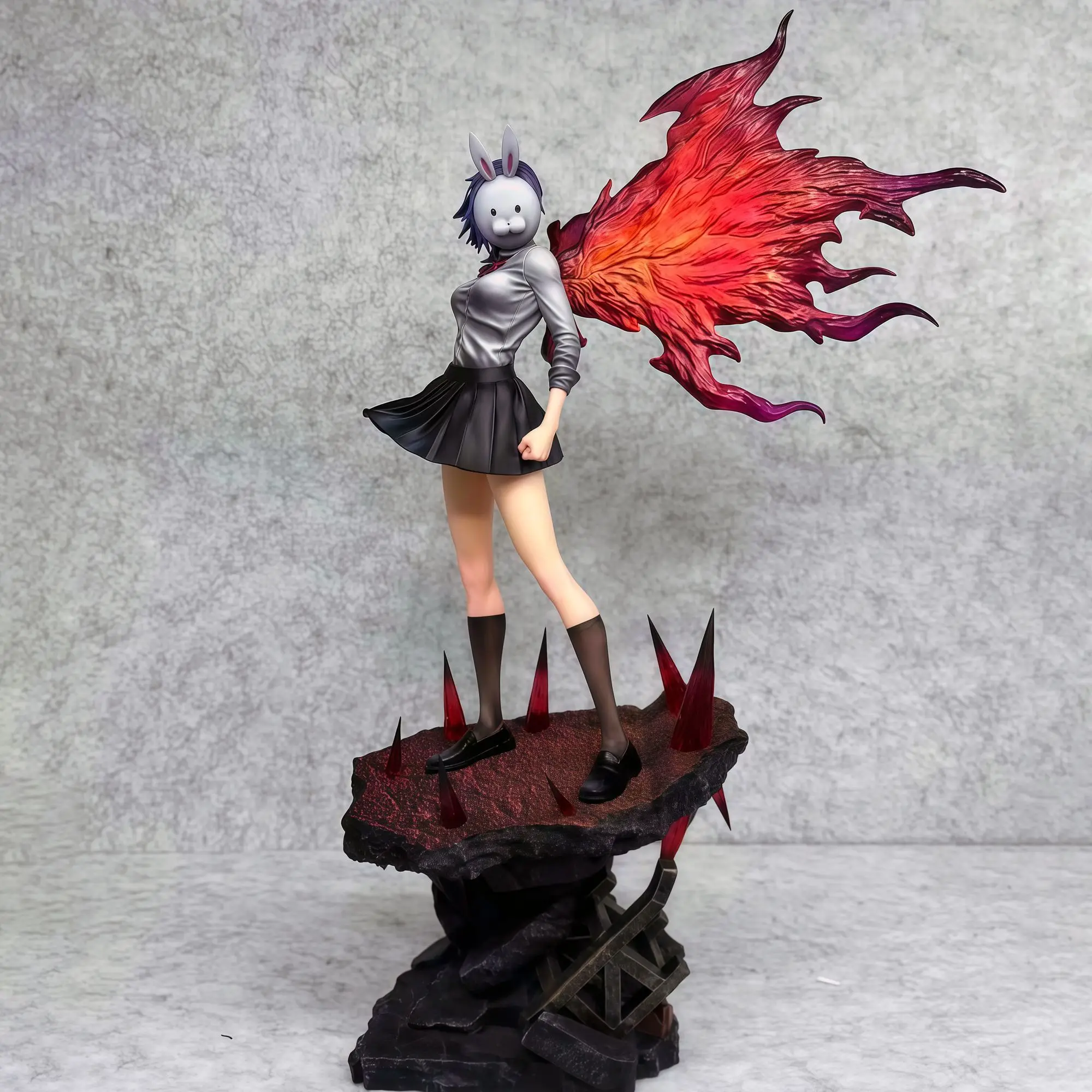 28 سنتيمتر توكا كيريشيما الشكل طوكيو الغول أرقام اثنين رئيس تمثال جمع الدمى مكتب ديكورا نموذج لعب هدايا عيد ميلاد الاطفال #3