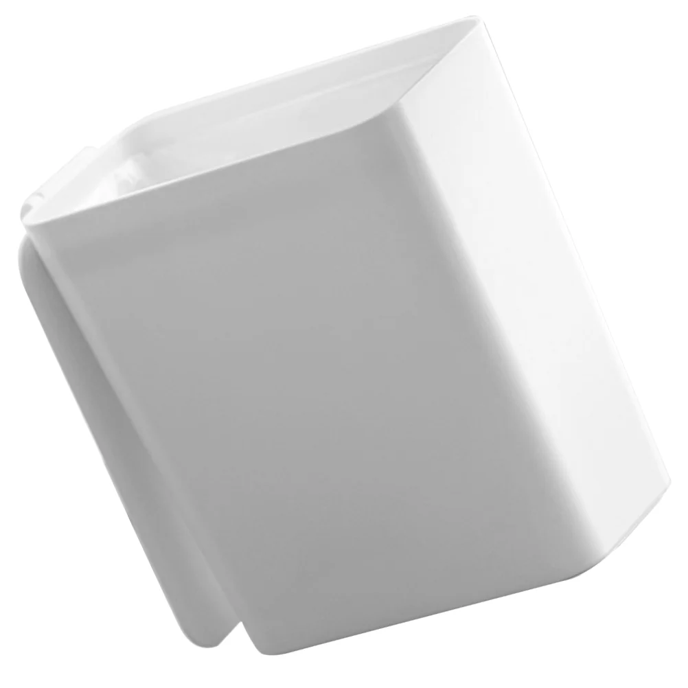 Simple Office Desk Wastebasket Portable Mini Trash Can White Paper Container Bathroom Desktop Garbage Bin Cans