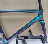 C68 Carbon Road Bike Frame Disc Brake 15 Colors Available with Integrated Handlebar for Enhanced Cycling Experience