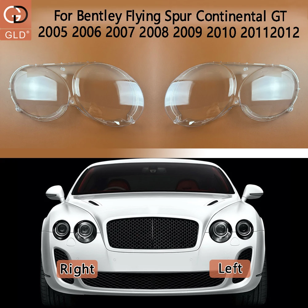 Car Headlight cover Headlamp Lens Auto Shell Cover For Bentley Flying Spur Continental GT 2005 2006 2007 2008 2009 2010 20112012