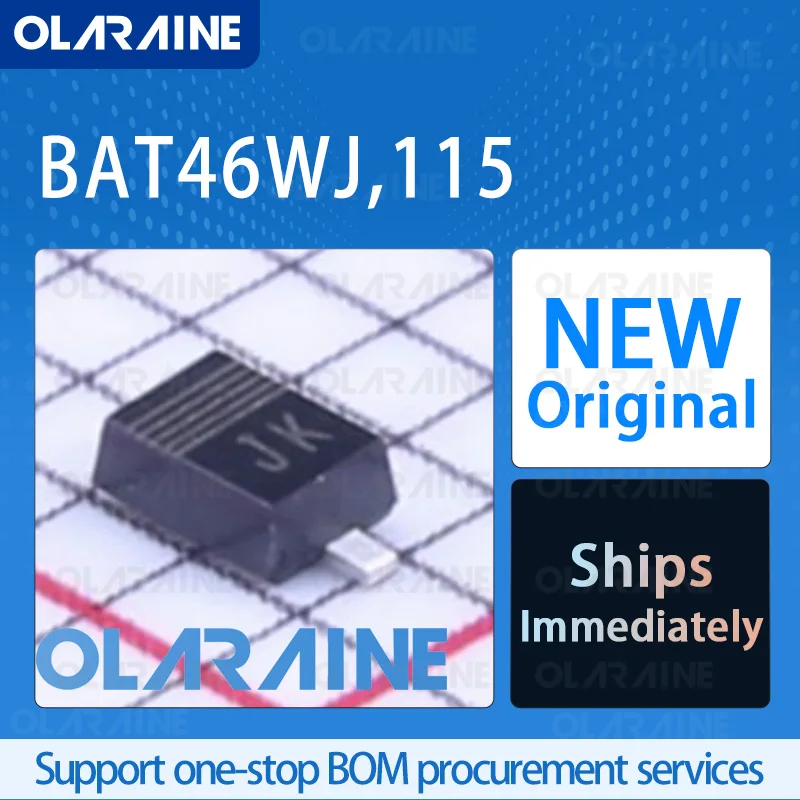 

10/50/100Pcs BAT46WJ,115 SOD-323-2 Original 100% New ic chip Schottky diodes and rectifiers RoHS If - 250 mA Vf -710 mV