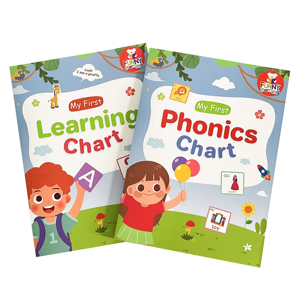 

My First диаграмма обучения and Phonics Chart Set English изучение слов постер Flashcards, учебный лист CVC, словарное издание