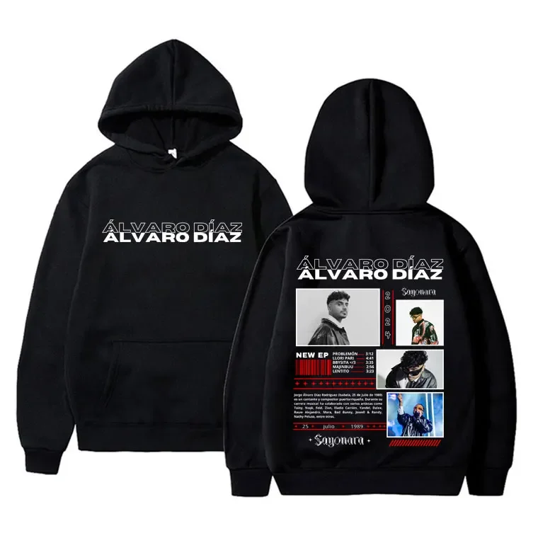 

Rapper Alvaro Diaz Sayonara Double Sided Graphic Hoodie Men Women Clothing Sweatshirt Men's Fashion Hip Hop Oversized Hoodies