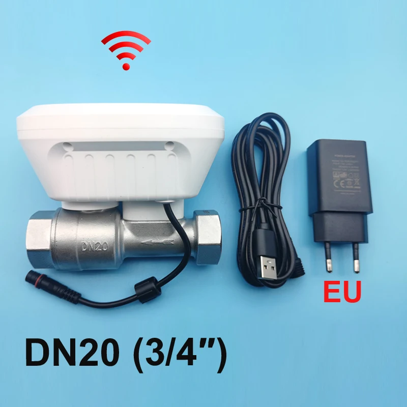 Zigbee oder WLAN Tuya Smart Wasserventil Wasserzähler Wasserdurchflussmesser Verbrauchstemperaturanzeige Smart Life Steuerung Bewässerung