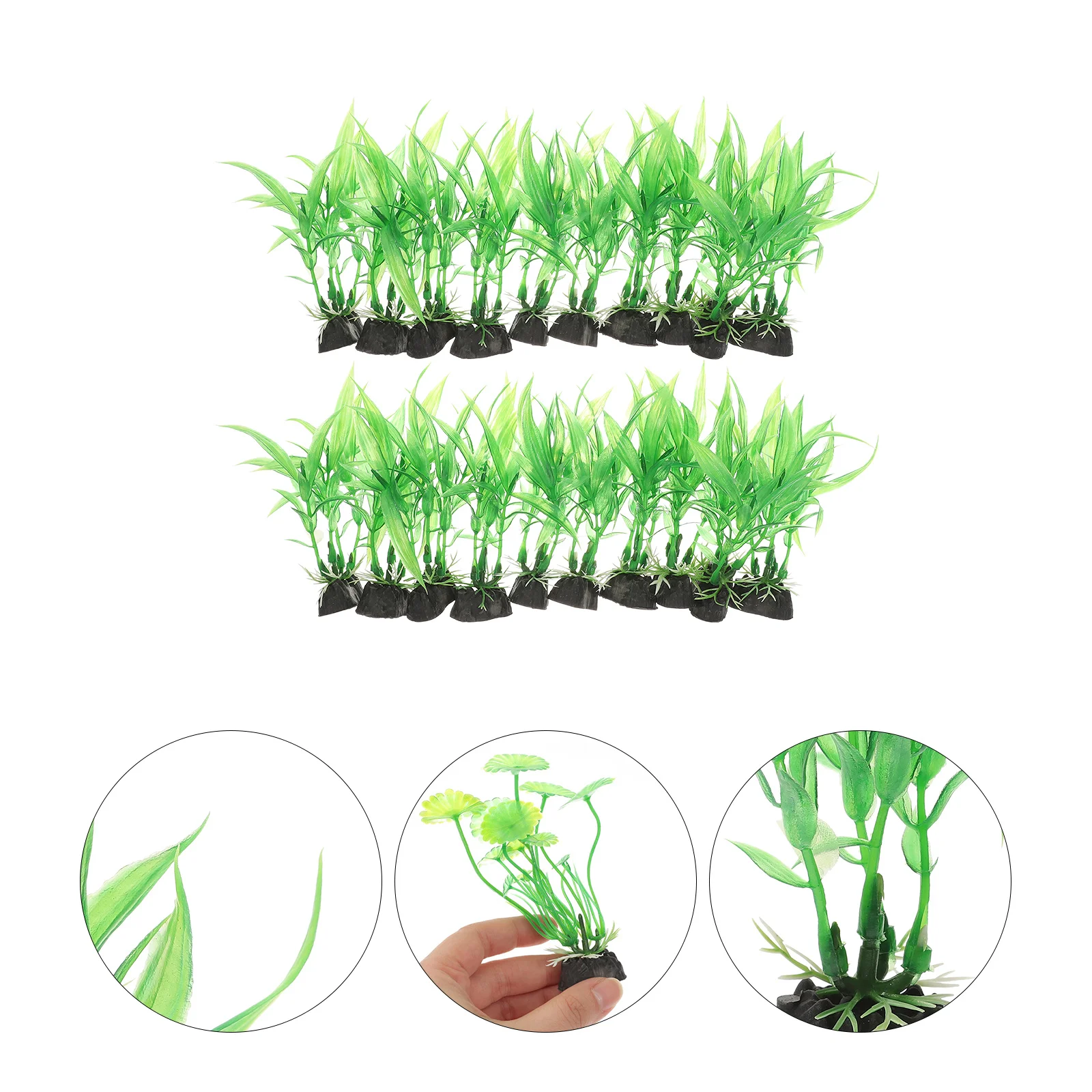 

20pcs Water Grass Decor Artificial Aquarium Plants For Fish Tank Simulated Aquatic Plants Fish Tank Ornaments Pet Supplies