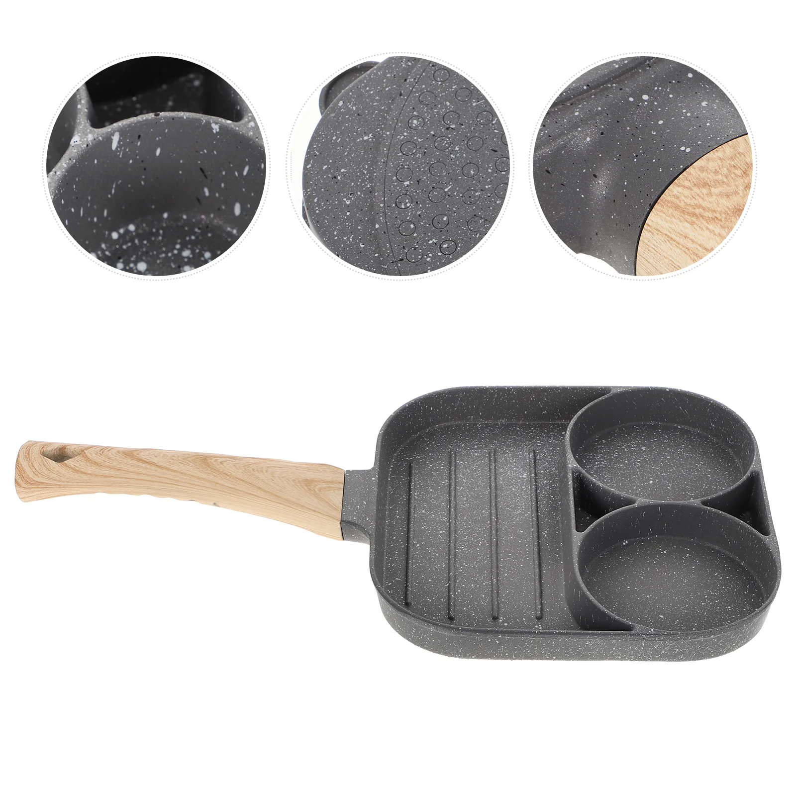 

Egg Pan Min Frying Nonstick Omelette Aluminum Pancake Breakfast Skillet Even Heat Comfortable Easy Clean Anti Scalding Simple