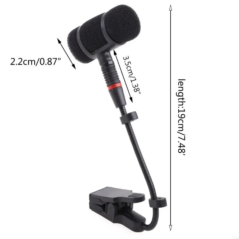 Upgraded Saxophone Microphone Holder Flexible Mics Mount Super Flexible Mic Clips for Having Online Class, 23cm Height view 6