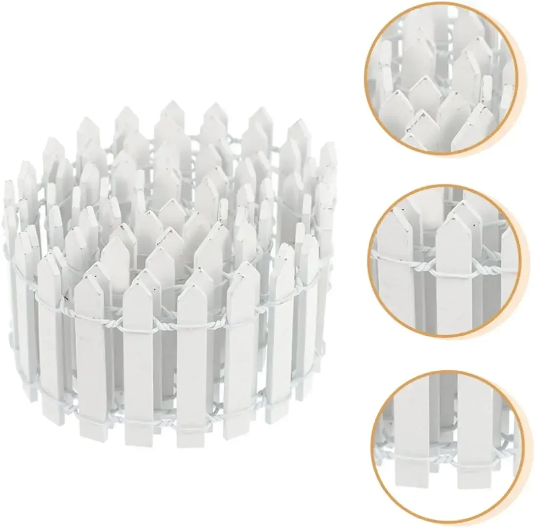 DIY Small Wood Decorative Picket Fence For Home 1Pcs Micro Landscape Miniature Ornaments Mini Fairy Garden Fence