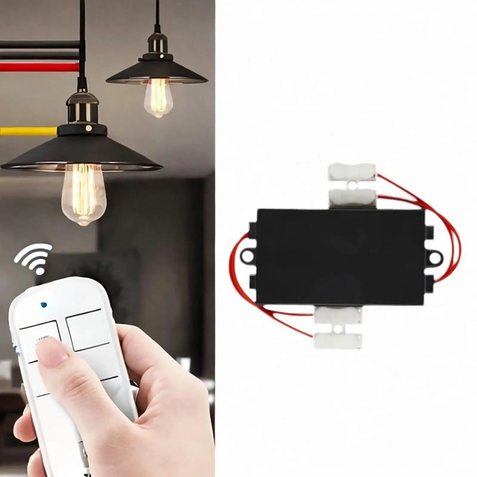 Remote Control Switch Sturdy Lightweight Multipurpose Power Switch for Bedroom