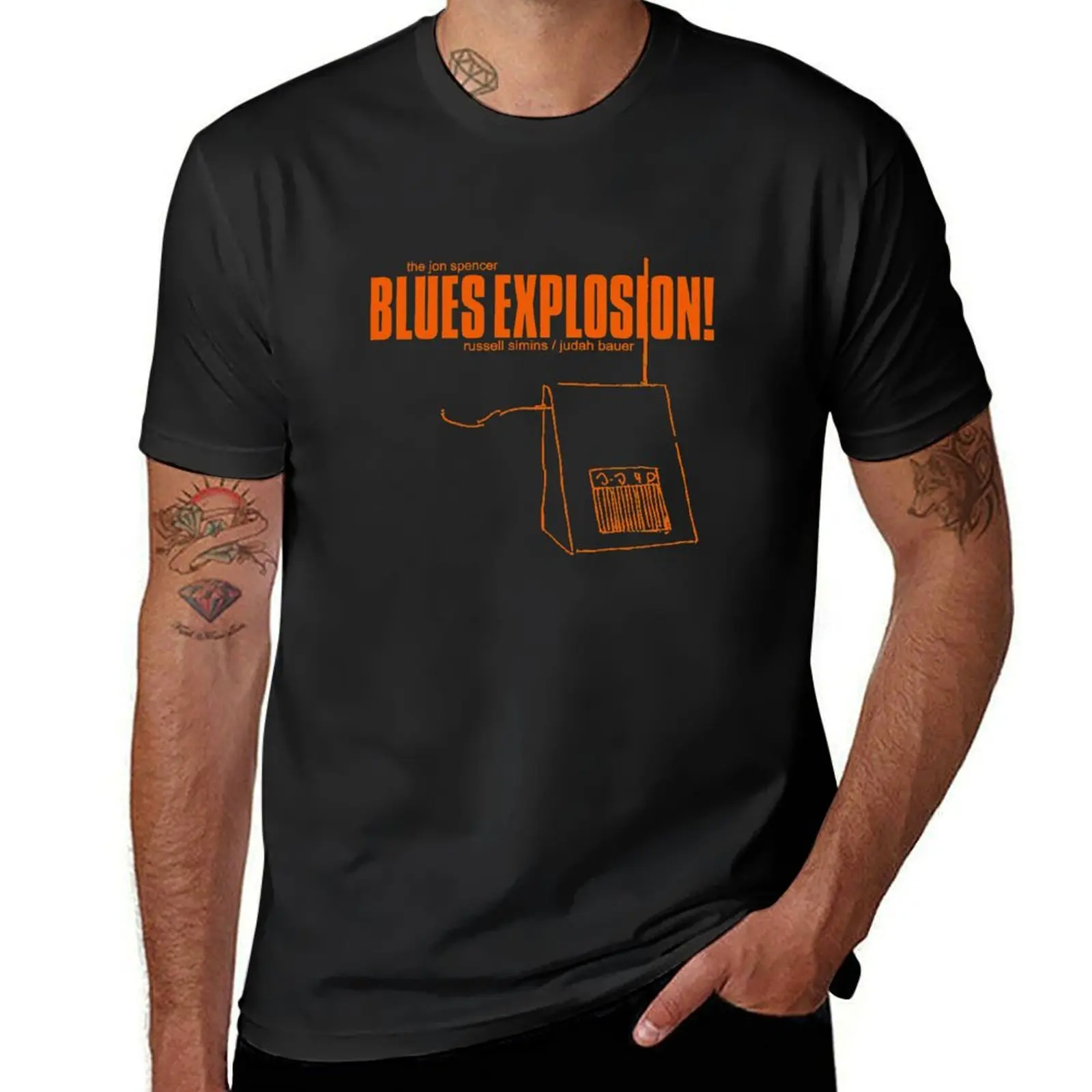 JSBX Blues Explosion Shirt Essential T-Shirt summer clothes oversizeds quick drying mens t shirt