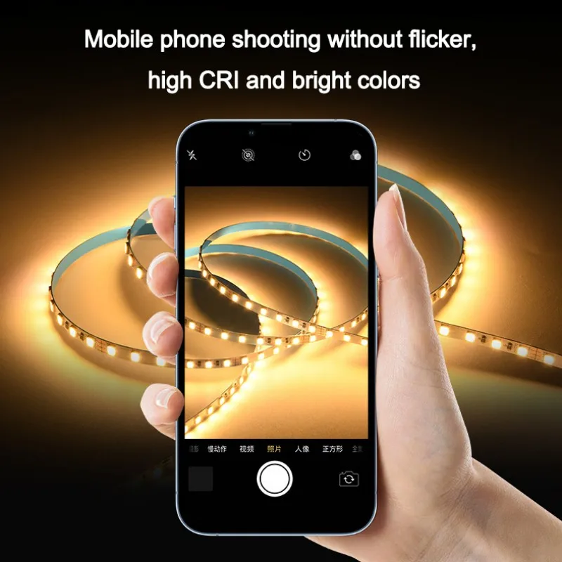 2in1 سطوع عالية 5 متر/لفة CCT 3000K-6000K عكس الضوء 12 فولت 24 فولت 5 مللي متر 8 مللي متر SMD2835 SMD 2835 CCT Led قطاع ضوء