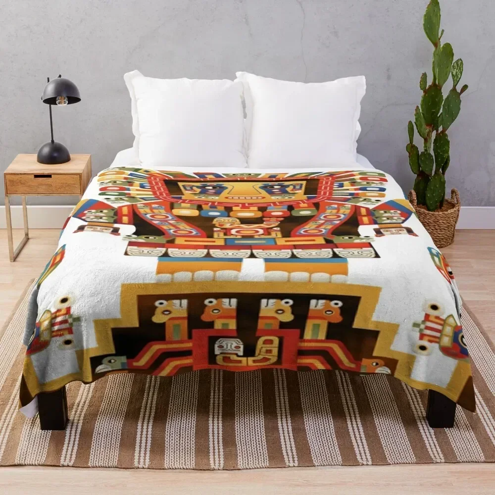 

Viracocha Inca Mythology Throw Blanket Modern Design Soft Blanket for Home Decor