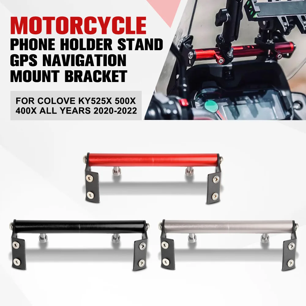 

Motorcycle GPS Navigation Holder Stand Bracket Handlebar Bracket Extension For COLOVE KY525X 500X 400X ALL YEARS 2022 2021 2020