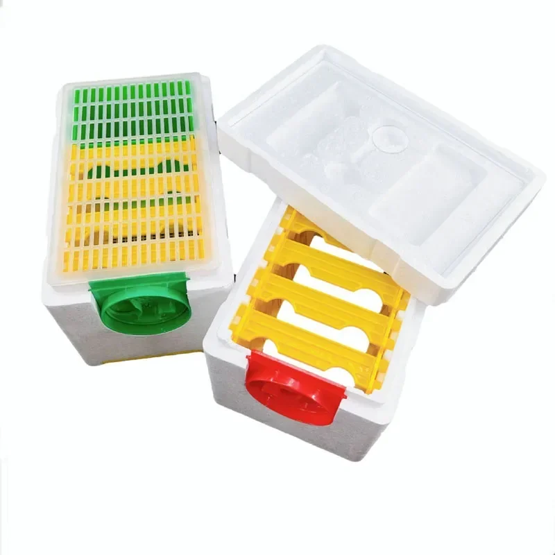 Queen Bees Rearing Box Double Layer Beekeeping 10 Frames Foam Hives Box, Bees Mating Box DIY Beekeeping Hives for Reserve Tools - Image 4