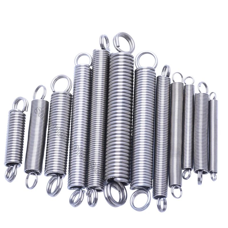Weiyi 304 Edelstahl-Zugfeder mit Doppel-O-Haken, Dehnungs- und Rückzugsfeder, Drahtdurchmesser 0,3 mm, Außendurchmesser 3 mm, Länge 10-300 mm – Detail 4