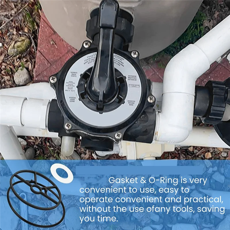 Best Of 2025-SP0714T Valve O-Ring Gasket Compatible For Hayward Variflo XL Valve Multiport Valve 1-1/2 Inch