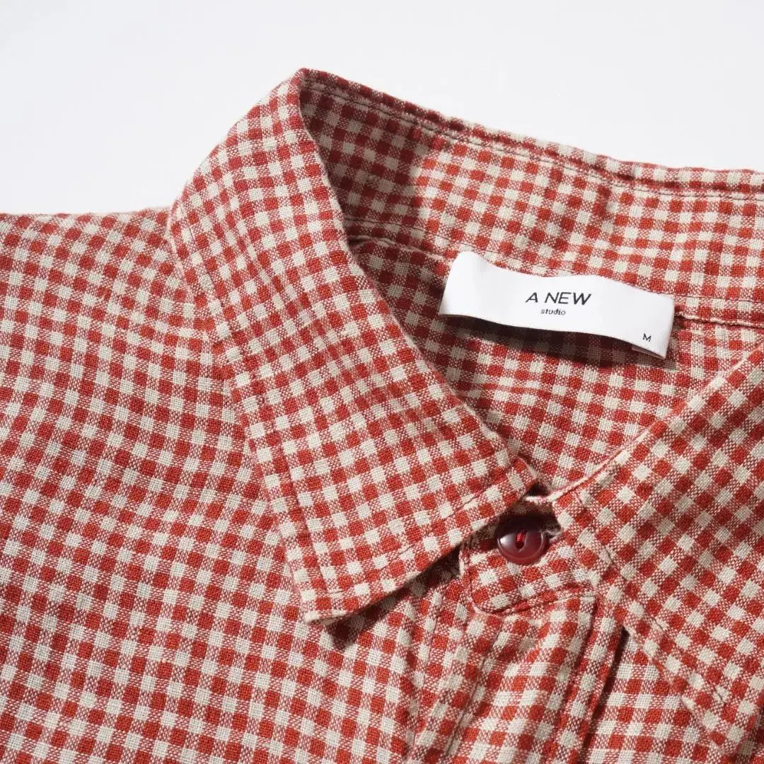 New winter and autumn vintage check shirts, men's and women's versions, loose and casual, highly versatile long-sleeved shirt