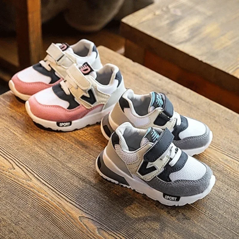 Chaussures de sport respirantes pour enfants, baskets coordonnantes pour garçons et filles, chaussures décontractées pour bébés et tout-petits, mode