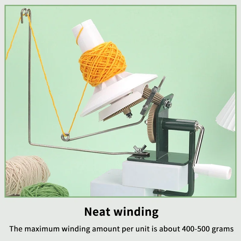 Hand Operated Swift Bobbin Winder Fibre Wool Bobbin Winder For DIY Sewing Crochet Hand Tools Capacity Quiet Yarn Spinner