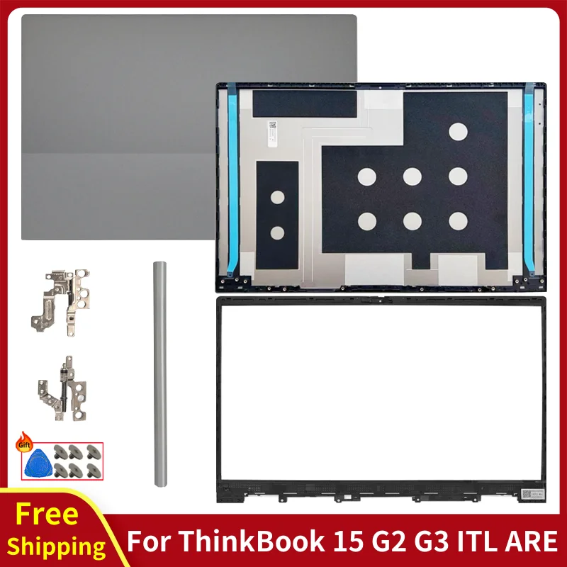 New For ThinkBook 15 G2 G3 ITL ARE Original Laptop LCD Back Cover/Front Bezel/Hinge Rear Lid Top Case Computer Replacement Shell
