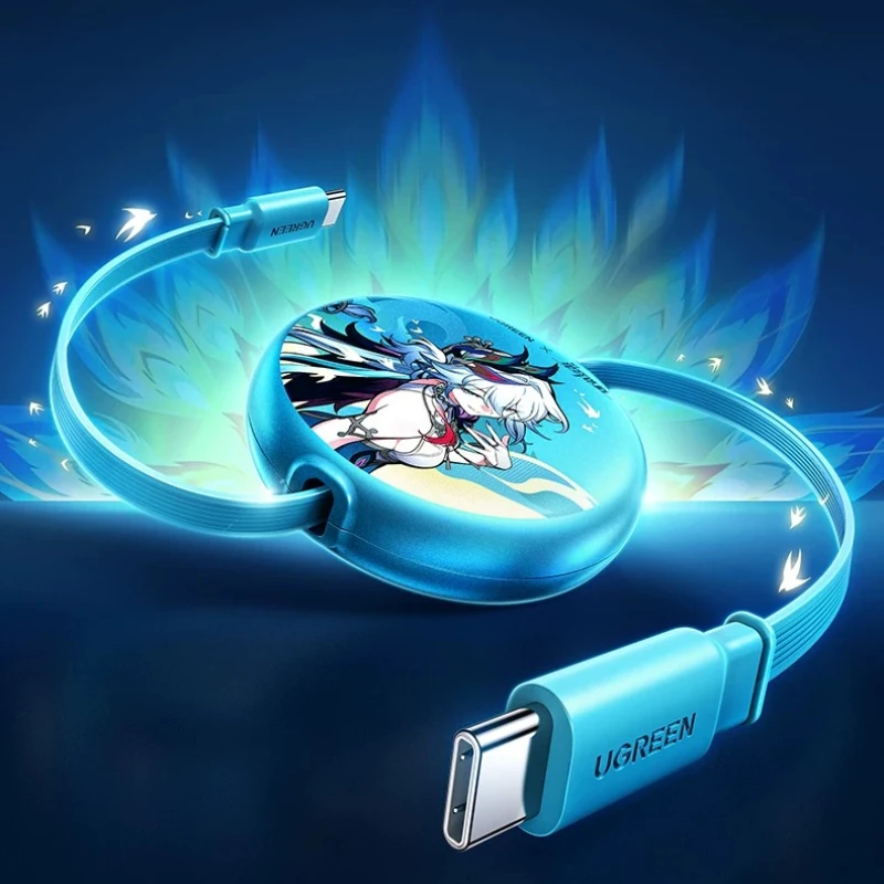 Crossover Edition Data Cable Customized 100W Scalable Fast Charging in-vehicle Dual TypeC 1m for 17/16iPhone15 Accessories Gift