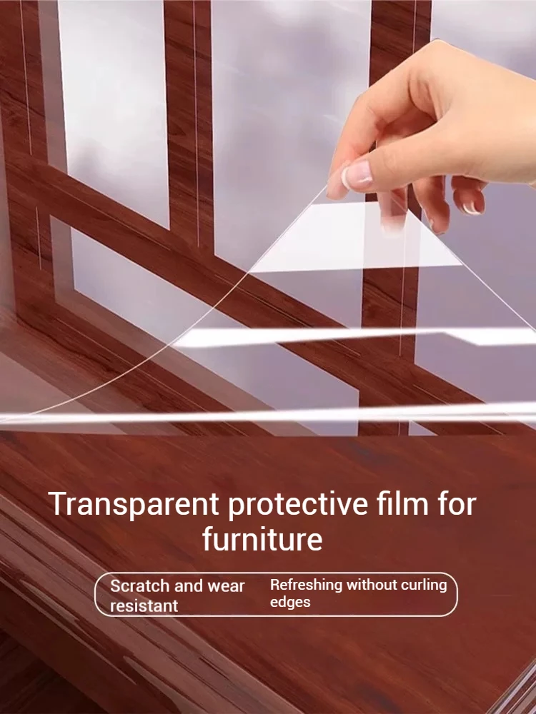 Прозрачная защитная пленка для мебели высокой четкости, устойчивая к царапинам и пятнам, легко чистящиеся мраморные обеденные столы