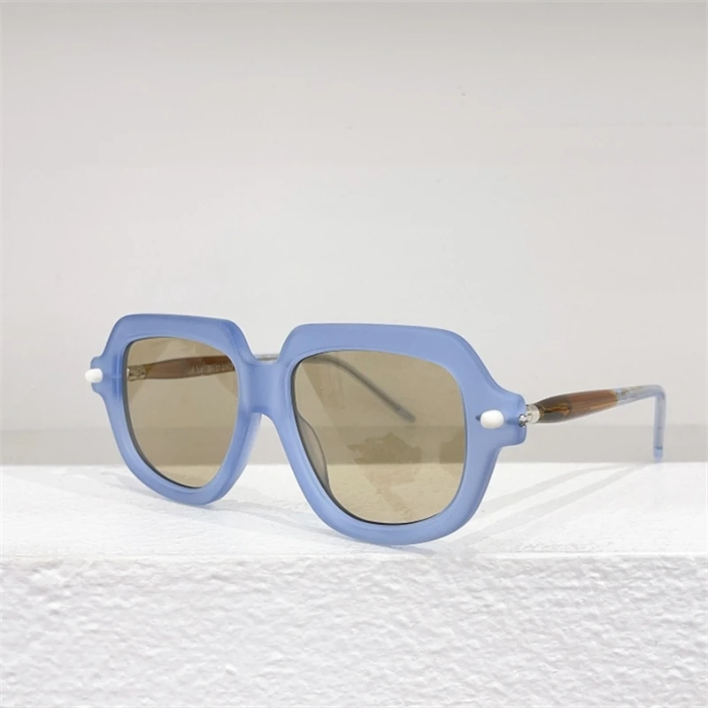 

Light Blue Germany Brand KUB Maske P13 Oval Men Women Sunglasses Fashion Outdoor Retro Vintage Business Travel Eyewear Shades