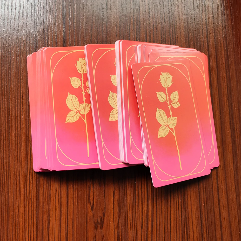 12CMX7CM Gold Embossing THE Final Rose Tarot 78-Card Deck Predictions Party Games Table Game Mysterious Fate with Guidebook