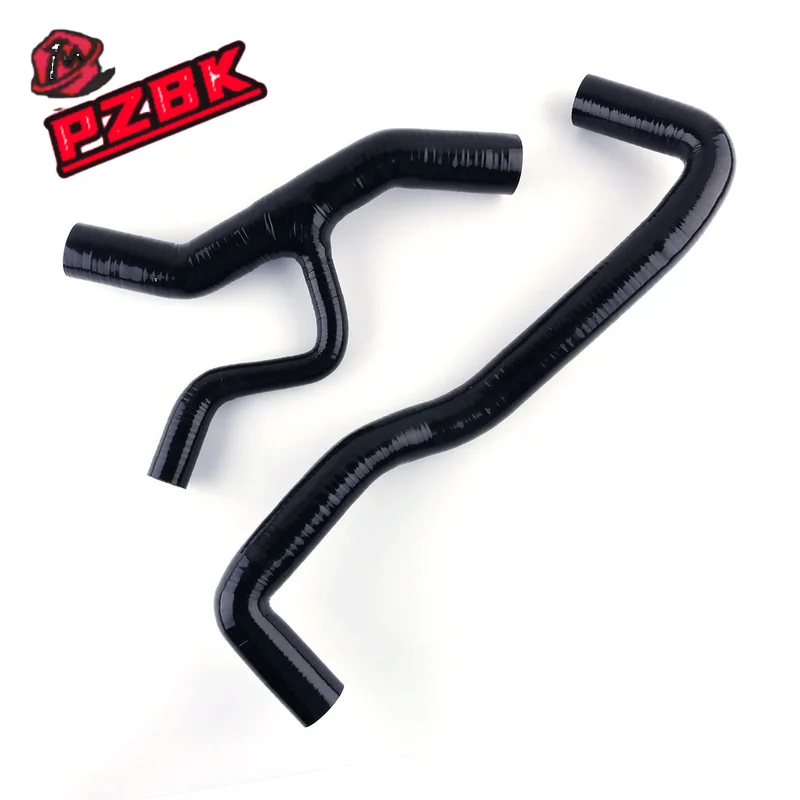 2PCS For 96-04 Ford Mustang GT V8 4.6L 1996 1997 1998 1999 2000 2001 2002 2003 Silicone Radiator Coolant Tube Hose