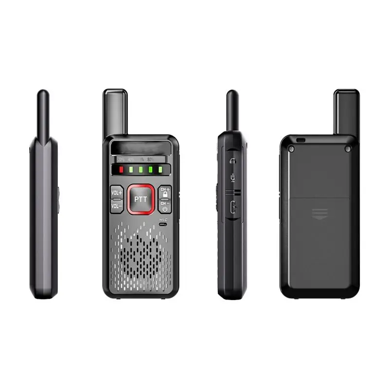 [NEW!】 UHF 5W High-Power 2PCS Handheld Walkie Talkies WBT-V1 Ham Radio Mini Portable Radio 3-5Km Two-Way Communication