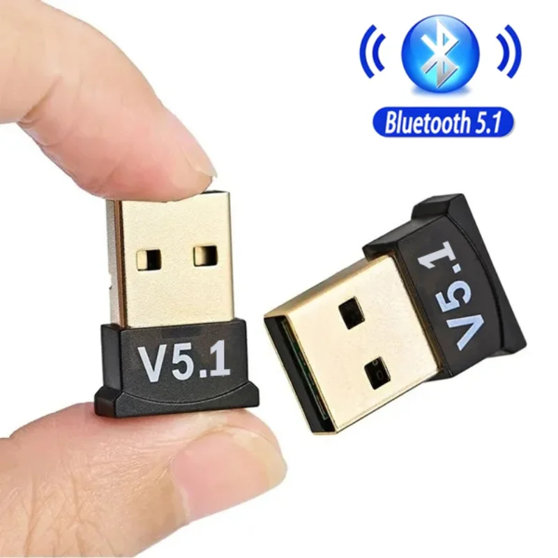 Wireless USB Bluetooth 5.1 5.0 Adapter Bluetooth Transmitter Receiver Audio Dongle for Computer PC Laptop Keyboard Mouse Printer