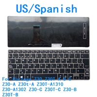 New US Spanish Laptop Keyboard For Toshiba Portege Z30 Z30T A B C Z30-A Z30t-A Z30T-A1310 Z30-A1302 Z30-C Z30T-C Z30-B Z30T-B