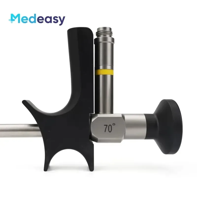 Hot Sale 70 Degree 8mm Rigid ENT Laryngoscope, Medical Laryngoscope Endoscope With Handle