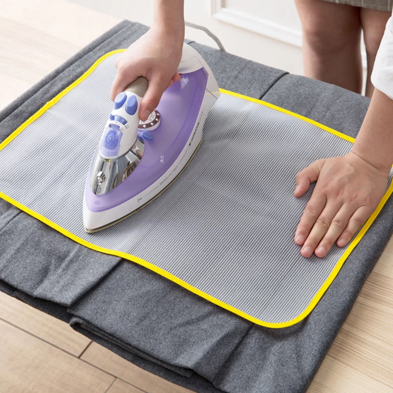 Heat Resistant Ironing Sewing Mesh Cloth Protective Insulation Pad Home Ironing Board Mat Anti-scalding Tools Random Color