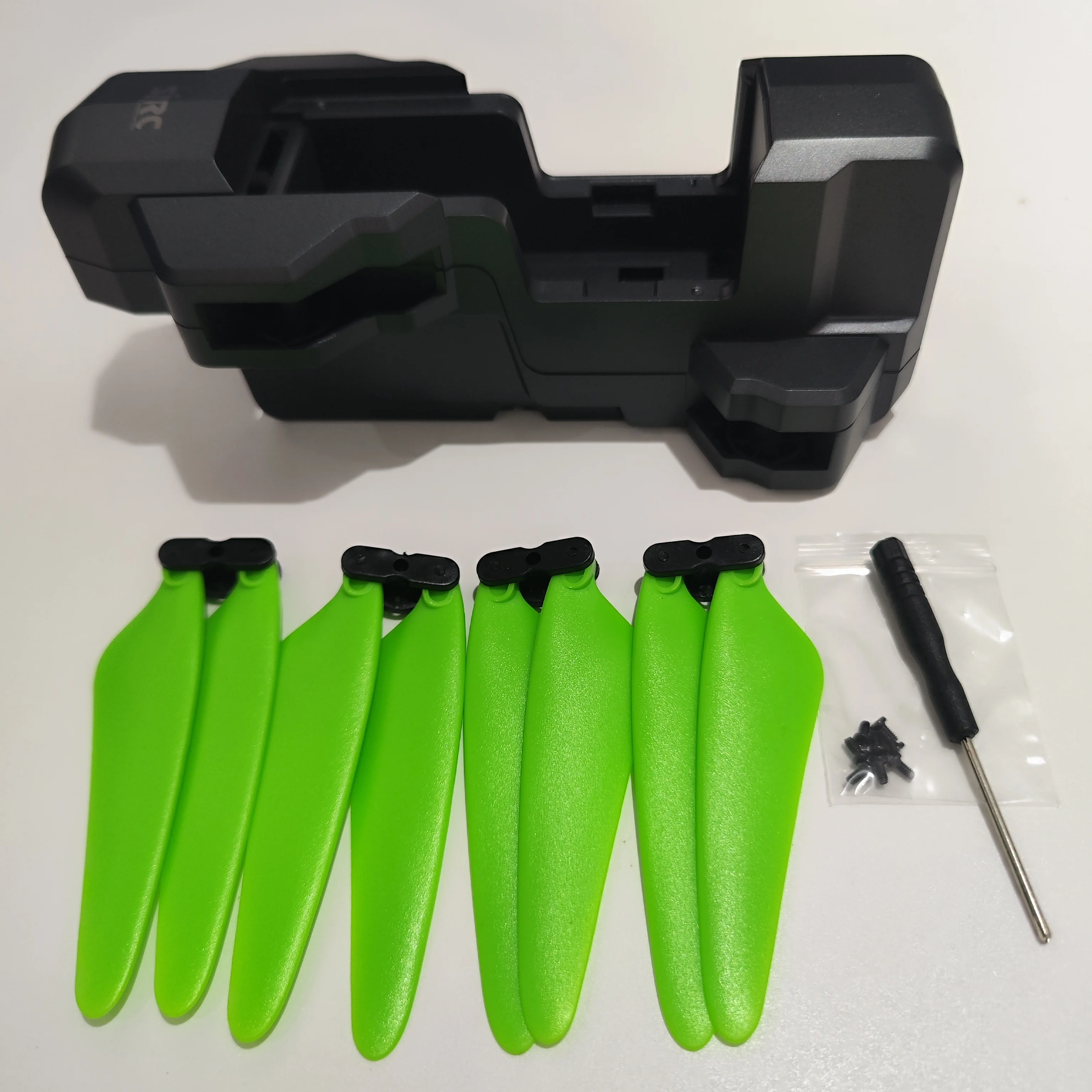 SJRC F11/ F11S GPS Motor sin escobillas plegable RC Quadcopter piezas de repuesto de drones cubierta superior inferior cuerpo Shell hoja hélice 4 Uds