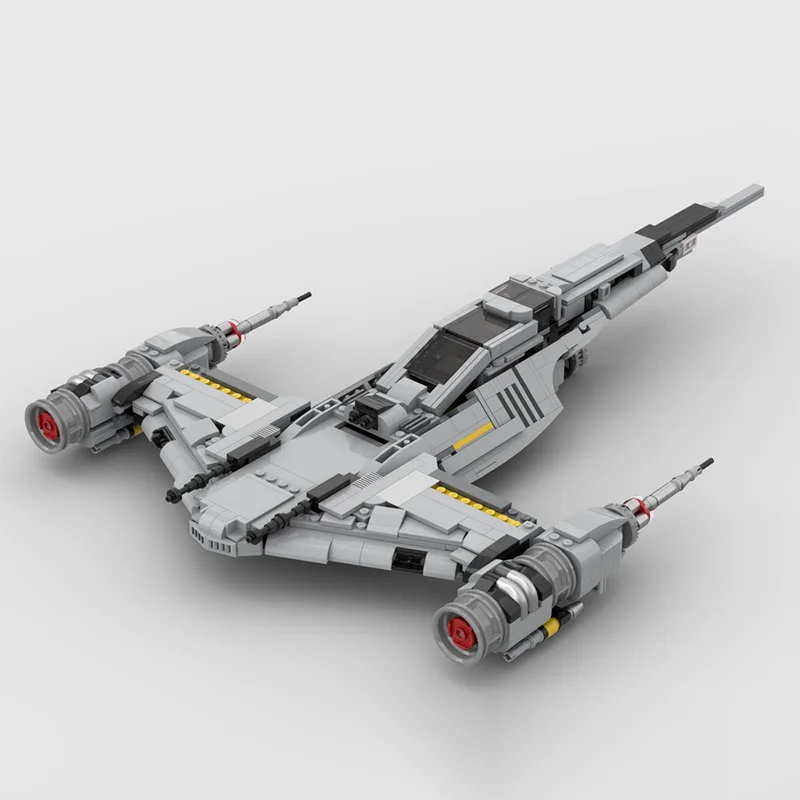 1148PCS N-1 Starfighter Kit Blocco da costruzione modulare Sistema di propulsore Ali mobili e carrello di atterraggio Star Batter Ventole Costruzione avanzata