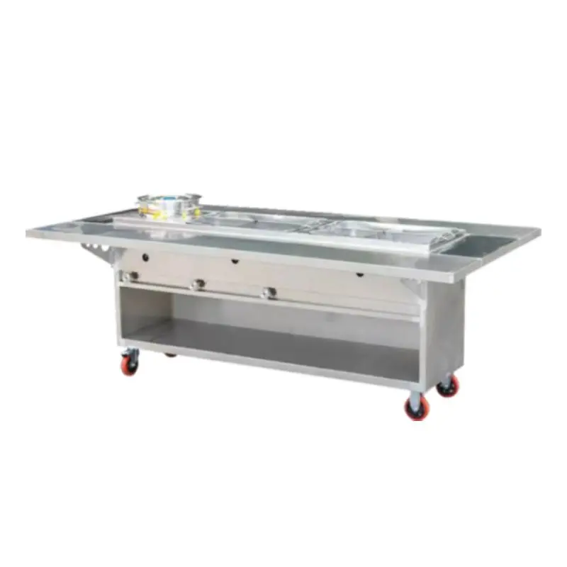 Mobile stall snack cart, commercial night market string incense Malatang hand push multi-functional food