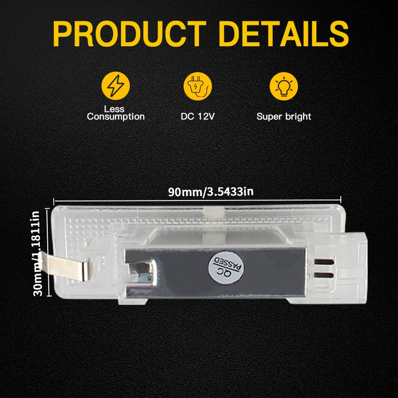 1 قطعة/2 قطعة LED مقصورة الأمتعة الجذع التمهيد أضواء 12 فولت لشركة فولكس فاجن طوارق 2003-2013 الناقل T5 2003-2014 ل سيات ليون 1999-2006