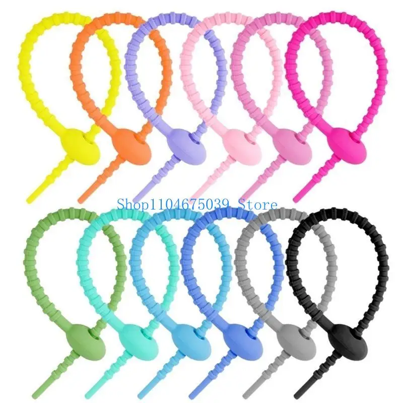 

5asd 10/20/50Pcs Convenient Silicone Wire Fasteners for Electronics and Decorations