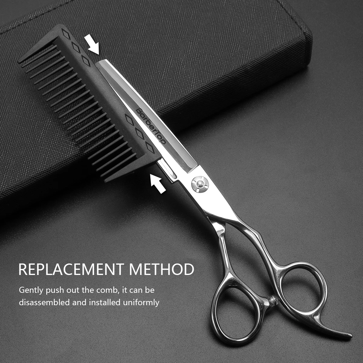 Salon Cutting Thinning Shears Hairdressing Clipper Comb With Bag Hairdresser Haircut Set Professional Barber Styling Tool Supply