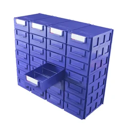 1pcs Stackable Plastic Hardware Parts Storage Boxes Component Screws Tools Box Combined Cabinet Rack Drawer Case Box