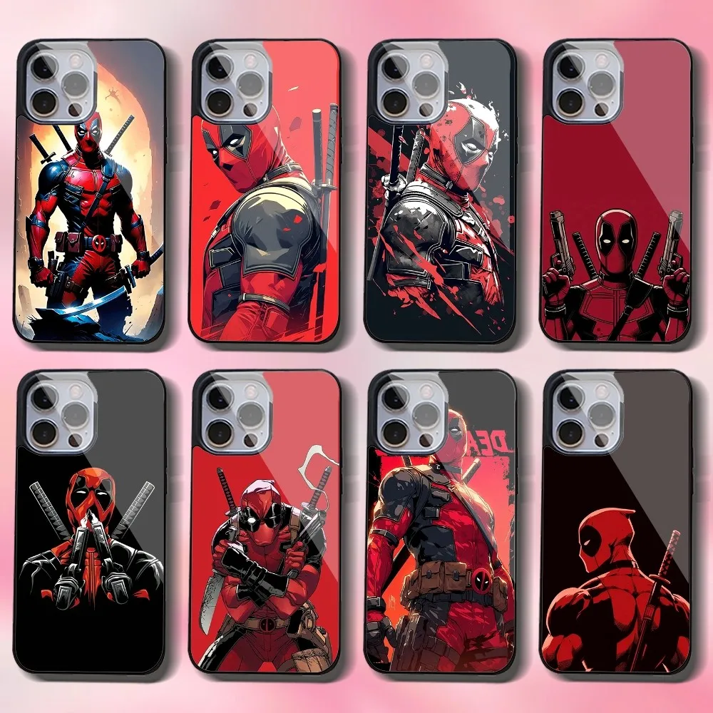 

M-Marvel D-Deadpool Phone Case For IPhone 16 15 14 13 Pro Max 11 12 Mini Alex Mirror For Magsafe Wireless Charging Cover