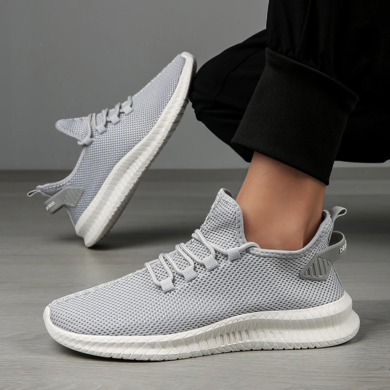 

Summer Mesh Running Shoes Men Big Size 47 Outdoor Breathable Casual Sneakers Man Trainers Lightweight Non-slip Men's Sport Shoes