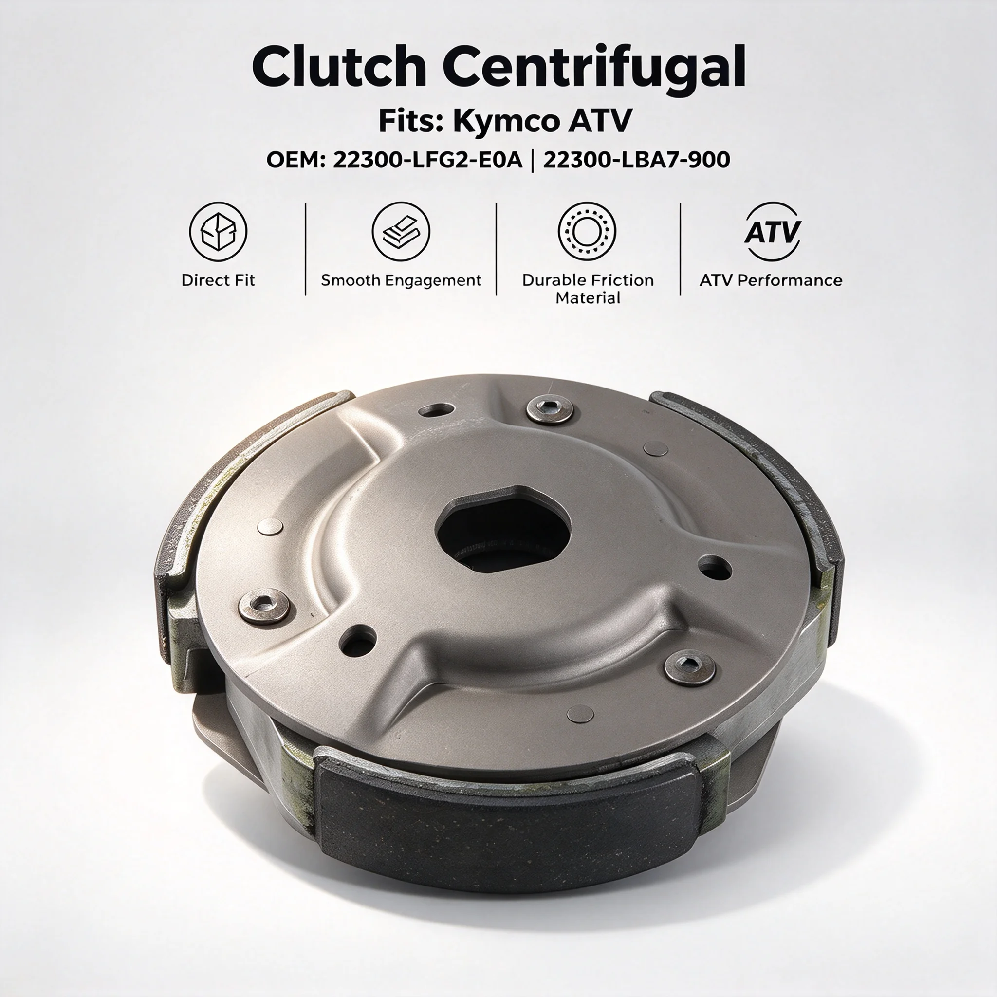 Clutch Centrifugal For Kymco ATV KXR250 MXU250 MXU300 US MXU300R T3B Maxxer 250 300 T3B 300 SE US Euro 2 OEM:22300-LBA7-900