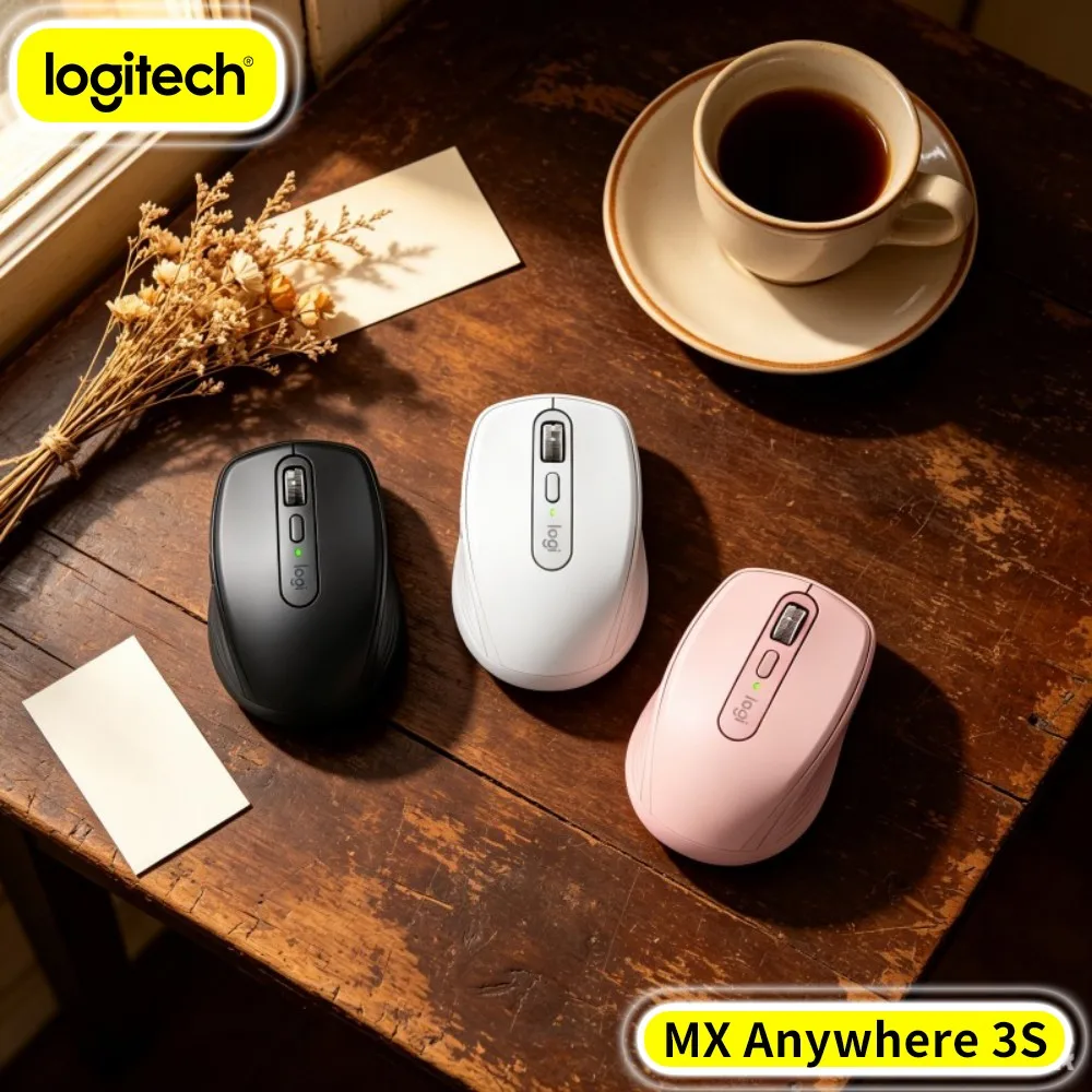 Professional Logitech MX Anywhere 3S - 8000 DPI Darkfield, Magspeed Scroll, Silent Click, 3-Device Connect For Campus Office