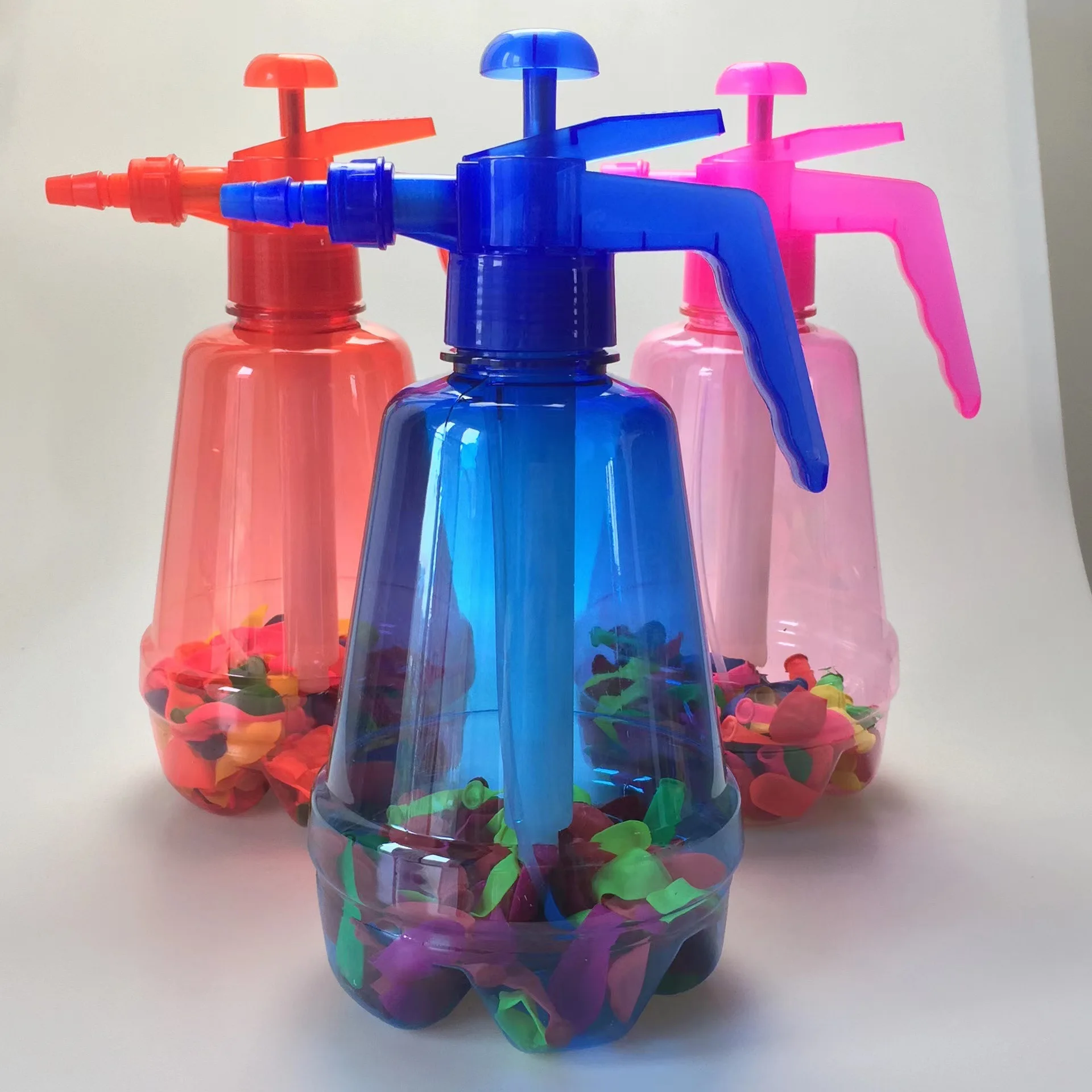 1 Set/500 Pieces Balloons With Pressure Spray Bottles Fun Water Ball Bomb Toy Splash Ball Kids Outdoor Garden Playing Water Toys