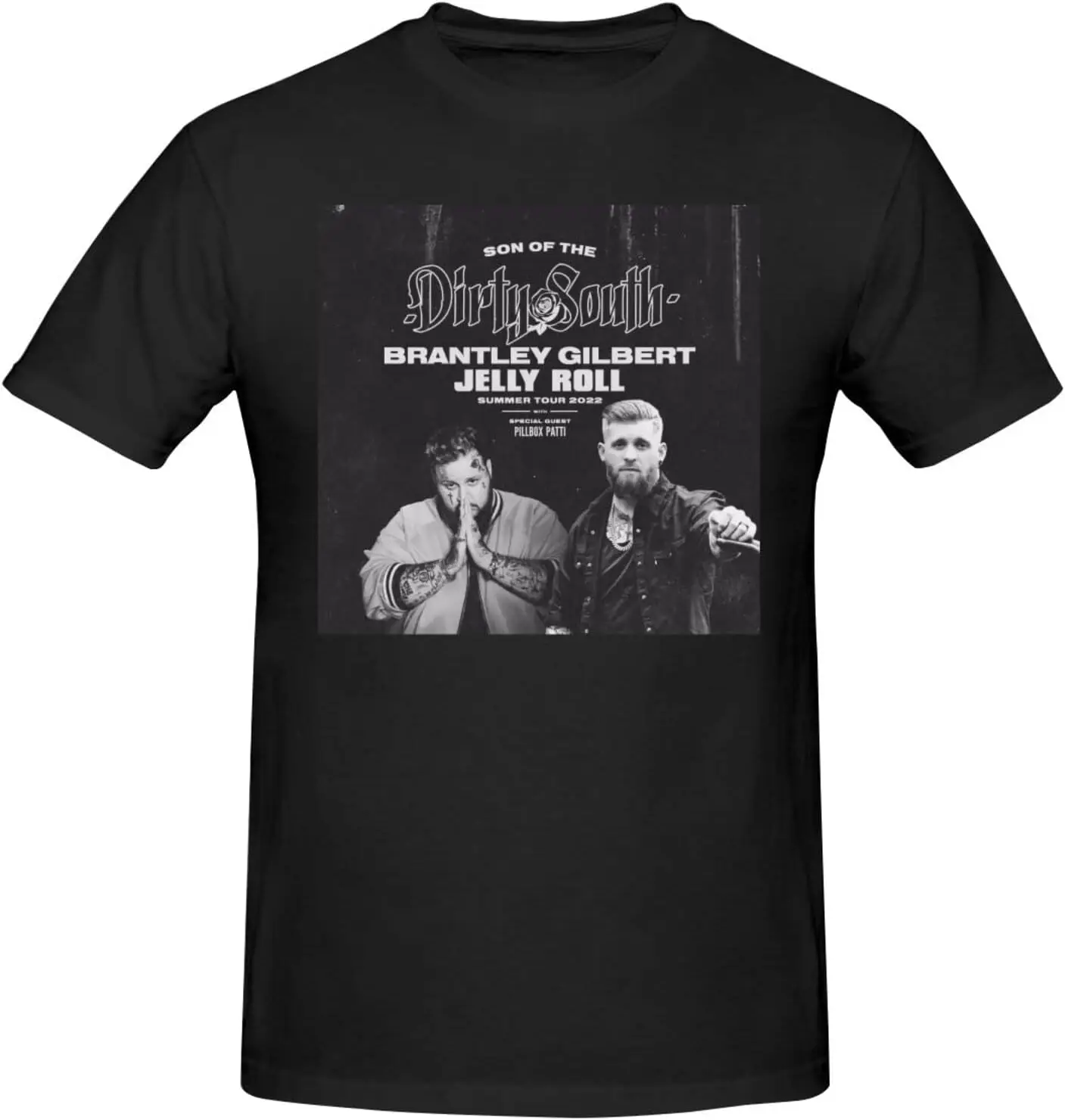 Brantley Music Gilbert Shirt Men's Personalised Short Sleeve T Shirt Fashion Graphic Tees Cool Casual Tops Black