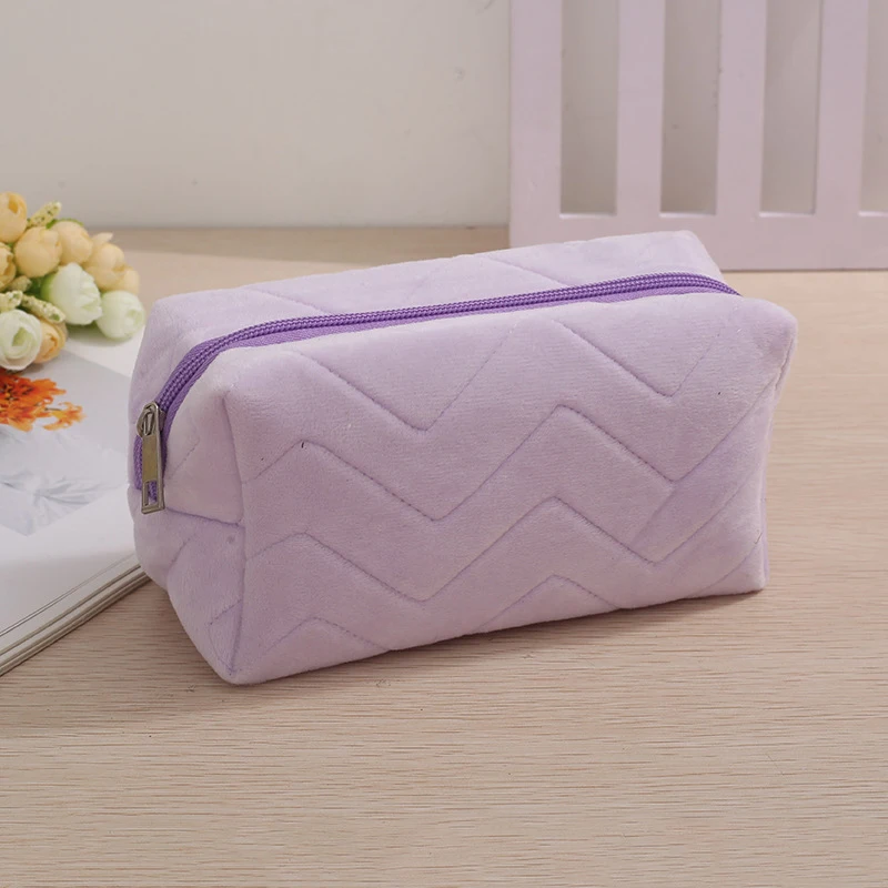 Funda de almohada de terciopelo elegante de gran capacidad/bolsa de maquillaje/bolsa de almacenamiento/bolsa de aseo de viaje conveniente