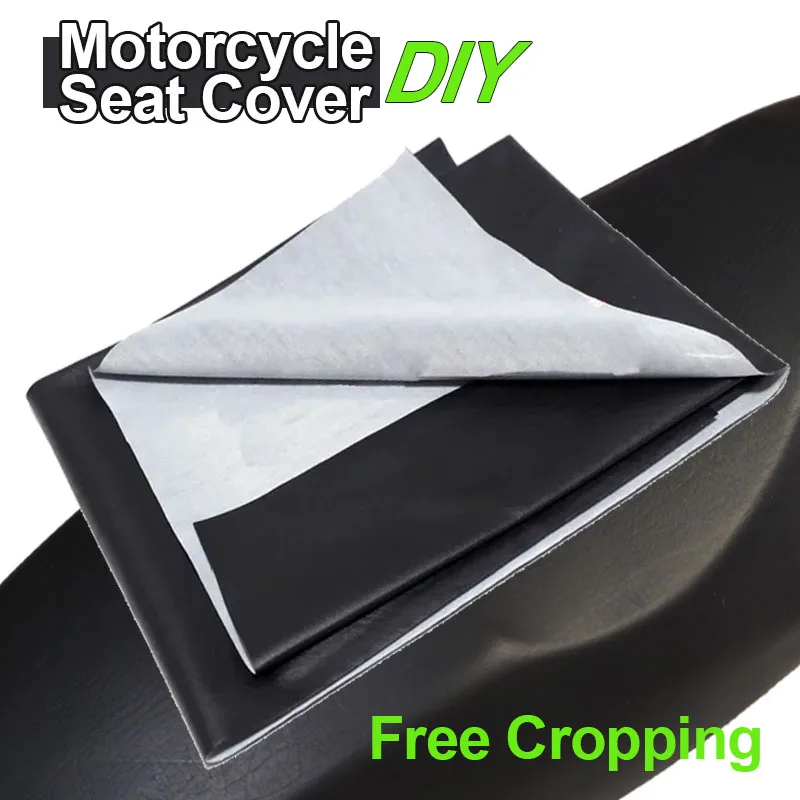 

DIY Free Cropping Seat Cover Protector Seat Cushion Waterproof PU Leather Anti Scratch Covers Mats For Motorcycle Scooter